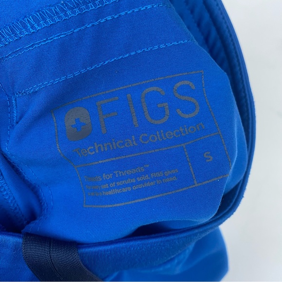 Figs Axim Cargo Scrub Pants in Royal Blue Sz Small - Picture 9 of 10